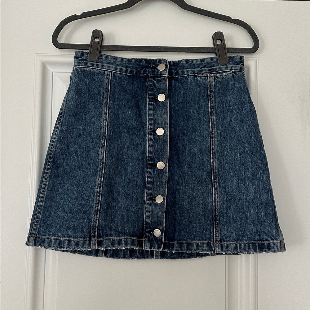 rag & bone Blue Denim Skirt